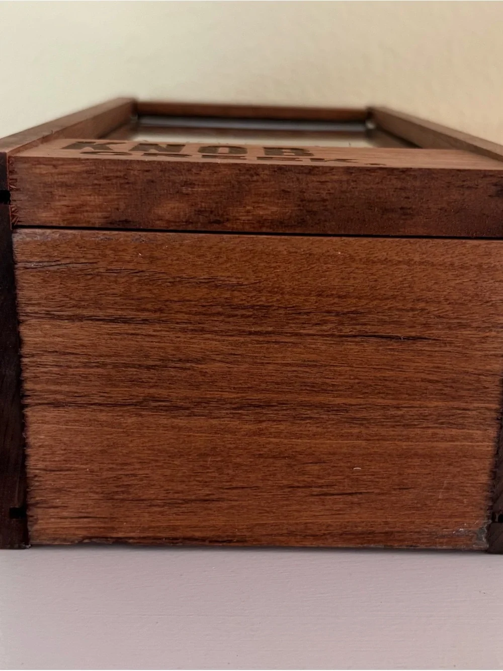 Knob Creek Bourbon Wooden Bottle Display Case Box